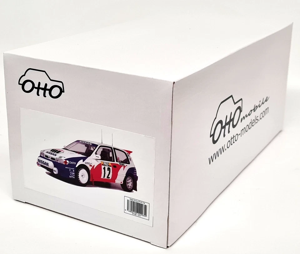 Coche modelo Otto 1/18 Nissan Sunny GTi-R Rally Monte Carlo Makinen '92 resina escala Foto 2 de 4