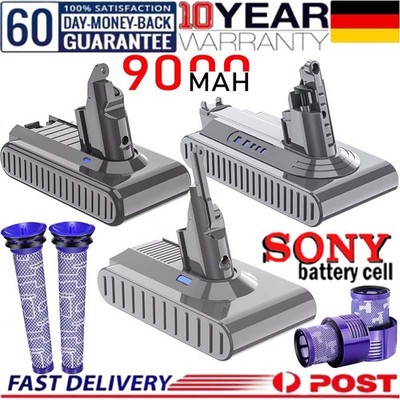 9.0Ah Akku Für Dyson V6 V8 V10 Animal Absolute Staubsauger Ersatzakku Sony Cell