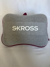 SKROSS Ergonomic Back Cushion Support Pillow Gray with Red White Trim