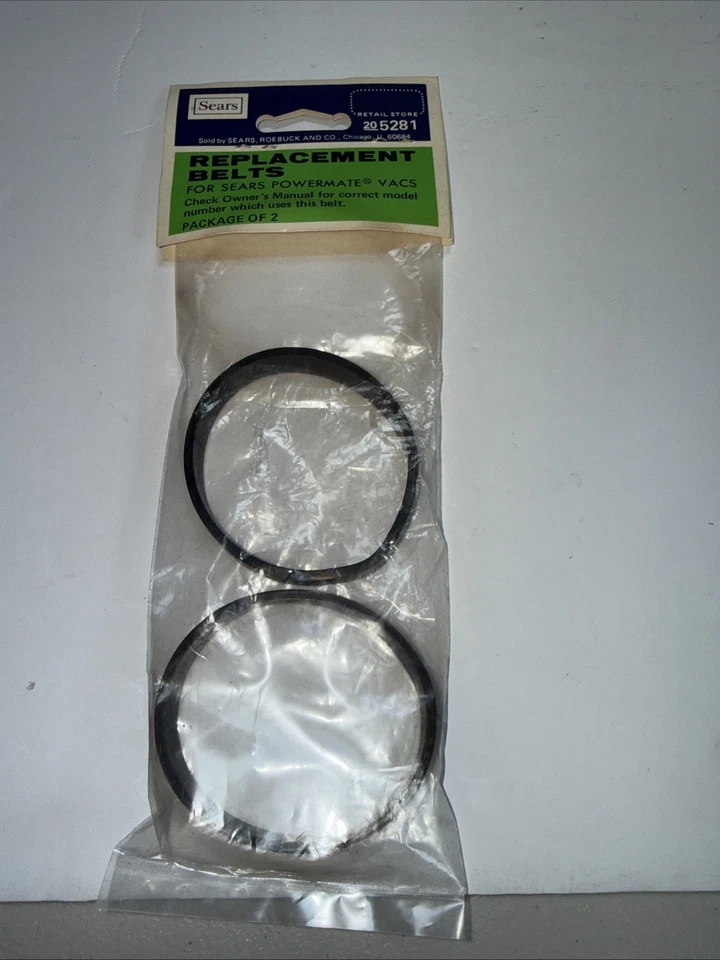 Kenmore Cinturones de repuesto Sears Powermate Aspiradores - 205281 - Nuevo en paquete (2 correas) Foto 2 de 2