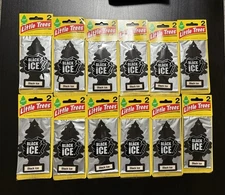 24 Black Ice Little Trees FREE SHIPPING Car Air Freshener