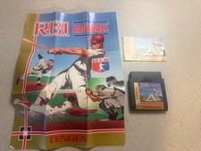 R.B.I. Baseball: Tengen (Nintendo NES, 1988)W/MANUAL AND POSTER Authentic Tested
