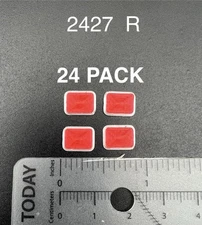 24 Pack 1/24 25 Red Whelen 900 Ambulance Clear Warning Lights EMS Police Fire