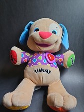 Fisher-Price LAUGH LEARN SINGING TALKING PUPPY DOG Plush STUFFED ANIMAL Toy