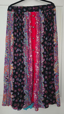 Vintage 90s Carole Little Maxi Skirt Women's SZ/14 Boho Artsy Flowy