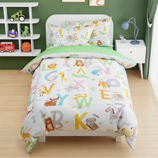 Alphabet Duvet Cover Sets Twin Size for Kids Boys Girls, Include 1 Polyester ...