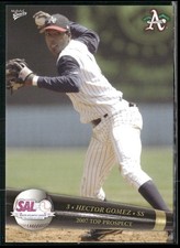 Hector Gomez 2007 SALLY South Atlantic League Top Prospect Set