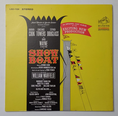 Show Boat Barbara Cook Joseph Kern vinyl record LSO-1126 Tested Works RCA Victor