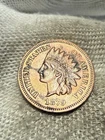 1879 Indian Head Cent Penny, RARE Lustrous Solid Gem AU+ RB Key Date