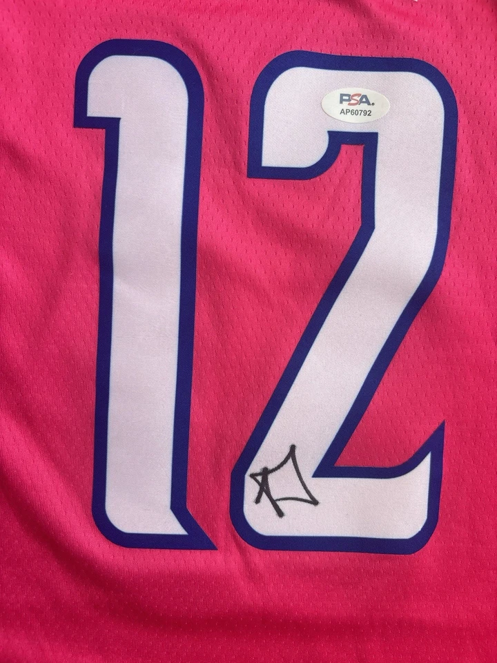 Alex Sarr Signed Washington Wizards Jersey PSA COA Autograph L - Image 2 of 2