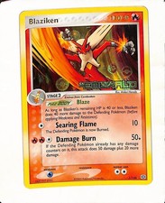 BLAZIKEN REVERSE HOLO STAMP 1/106 EX EMERALD POKEMON ENGLISH - RARE on eBay