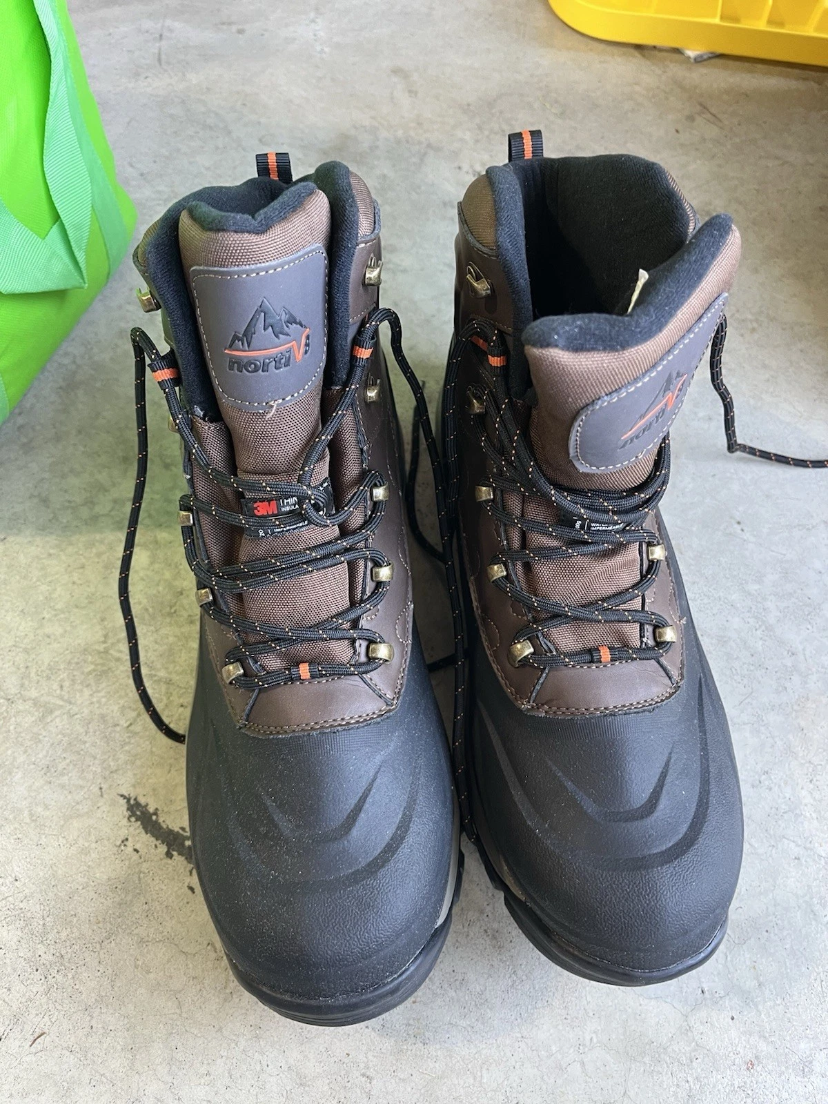 NORTIV 8 Mens Boots Insulated Waterproof Outdoor Hiking Winter Ski Boots