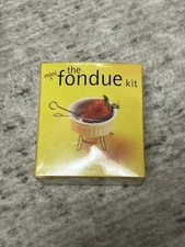 The Mini Fondue Kit ~ Sealed Box With Book, Pot, Tea light, 2 Forks