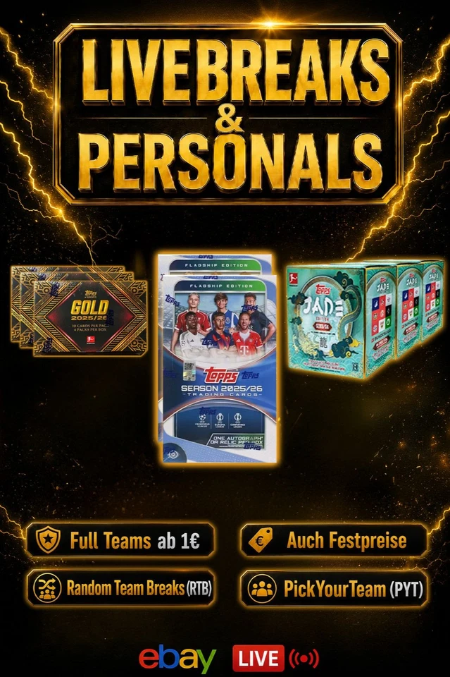 ⚽ Boxbreaks, Einzelkarten & Personals | Pick Your Team (PYT)