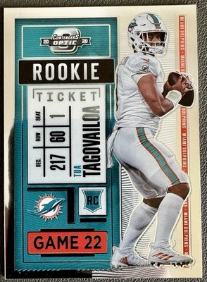 2020 Panini Contenders Optic Tua Tagovailoa Rookie Ticket #93 - (RC) Miami