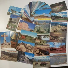 NEW MEXICO NM 37 CHROME LOT ROADSIDE AMERICANA  ALL ARE POSTED WITH STAMPS! #333