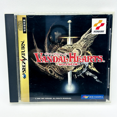 Vandal Hearts Lost Ancient Culture Sega Saturn SS Japan Game Used