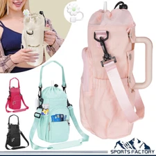 Fits for Stanley Cup 40oz Water Bottle Carrier Bag with Strap Pouch Holder Purse