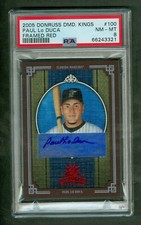 Paul LoDuca 2005 Diamond Kings Signature Framed Red Auto #100 9/10 PSA 8 NMMT