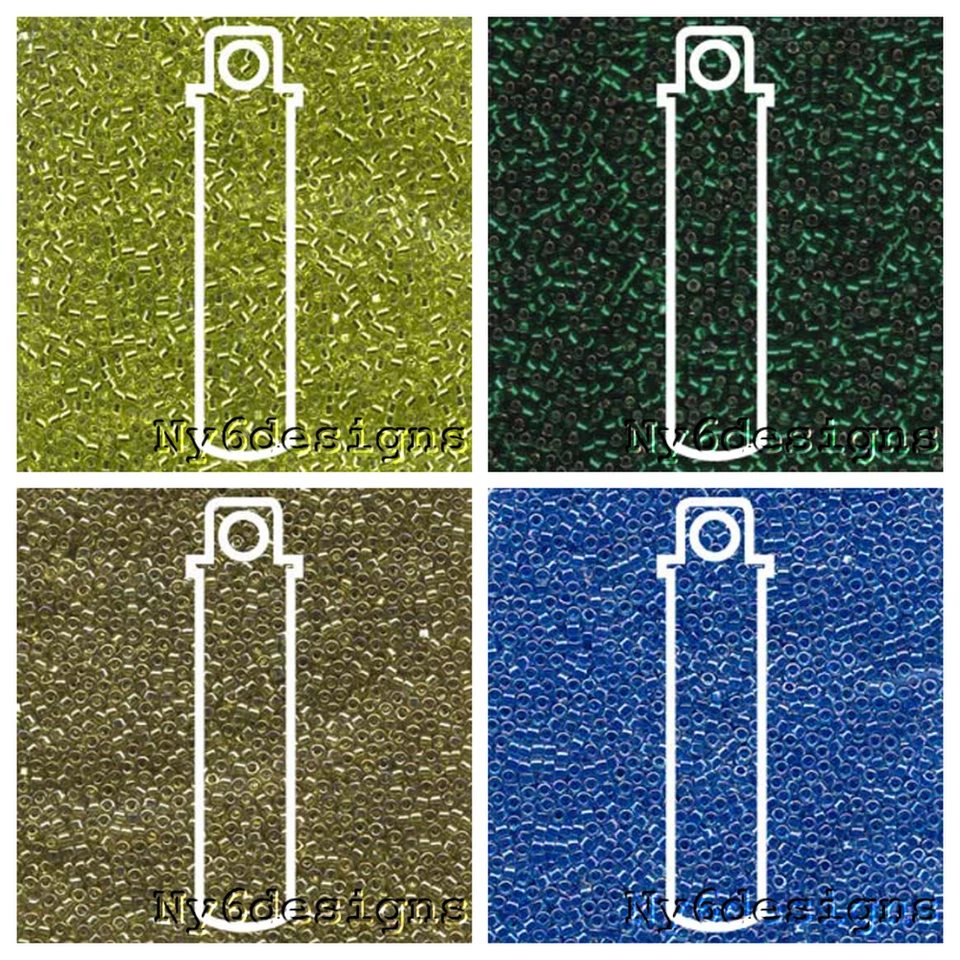 Miyuki Delica #11 Cuentas de Semillas de Vidrio 11/0 Lotes 7,2 Gramos Brillante Mate Opaco 1200 Piezas Foto 4 de 4