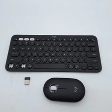 Logitech Pebble 2 Combo, Wireless Keyboard and Mouse - Black *READ*