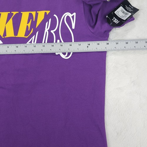 NBA Los Angeles Lakers Embroidered Team Logo Purple T-Shirt Size Men's Small - Picture 11 of 14