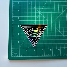 White Phosphor - "As Above So Below" Holographic Sticker