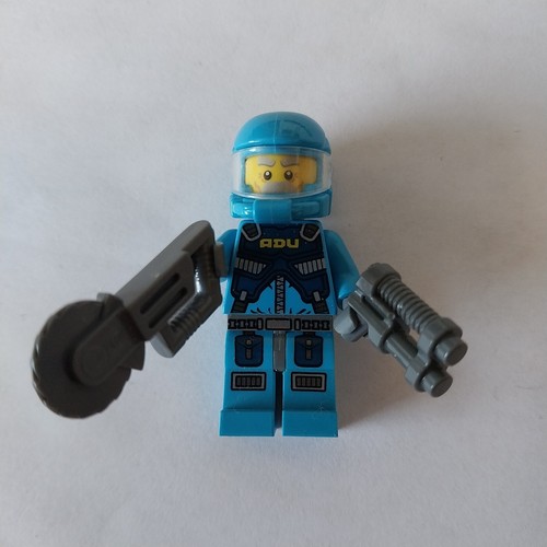 Lego Alien Defense Unit Soldat Minifigur Alien Conquest mit Waffe Waffen