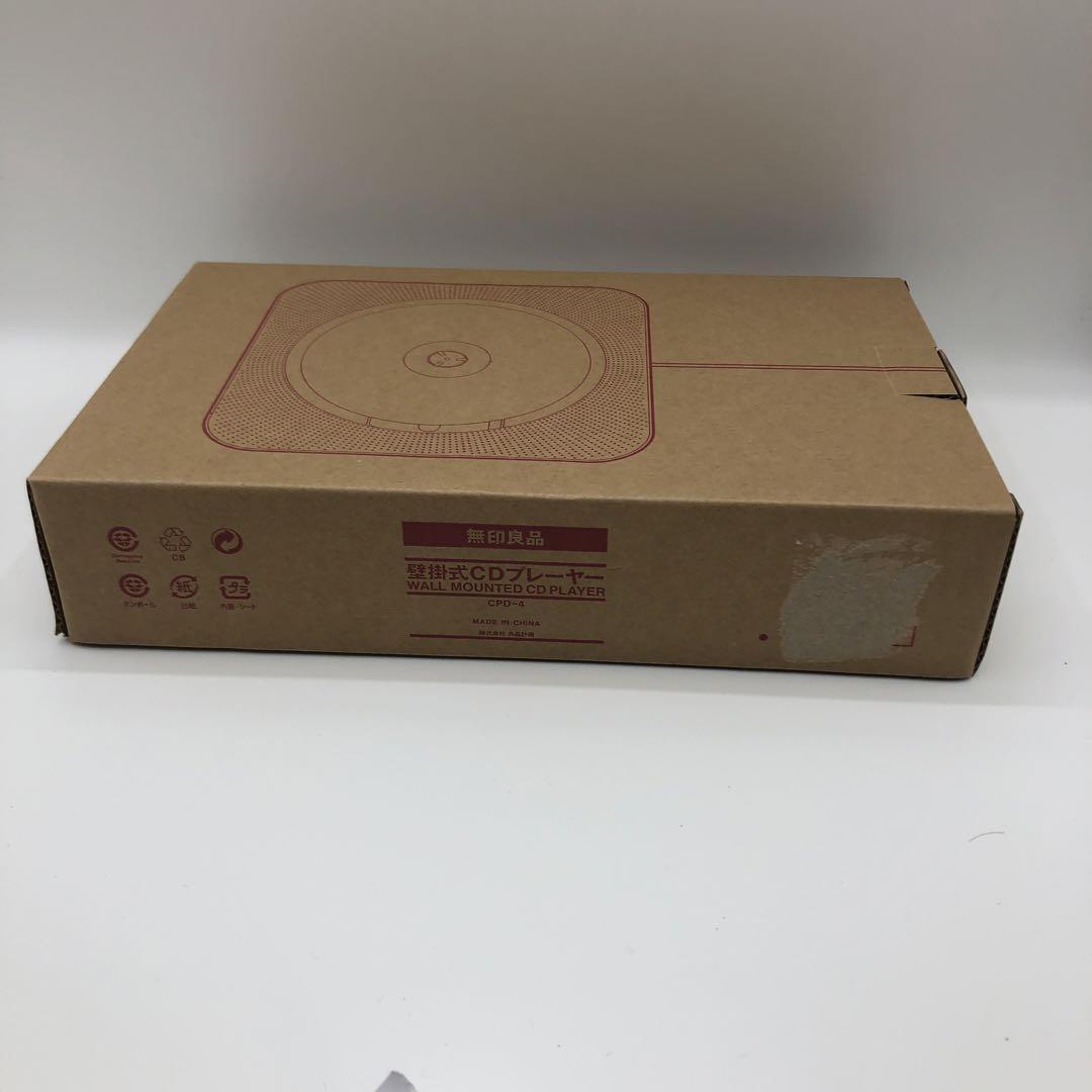 MUJI CD Player Wall CPD4 Radio Audio FM White Remote Control Japan