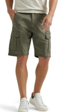 Men's Wrangler Cargo Shorts w/ Stretch Relaxed Fit Olive Tech Pocket CHOOSE SIZE