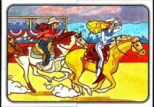 BARBIE, 2 STICKERS, 20 21,FROM PANINI BARBIE ALBUM 1983, IN MINT CONDITION