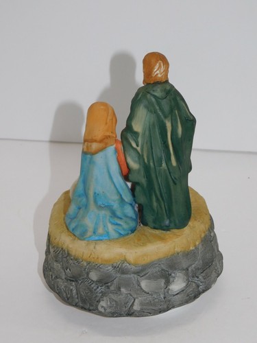 Nativity Music Box Vintage Jesus Christmas Manger Sheep Holiday Decoration - Picture 5 of 8
