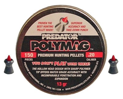 JSB Predator Polymag .20 Cal 13 Grains Pointed 150 Count