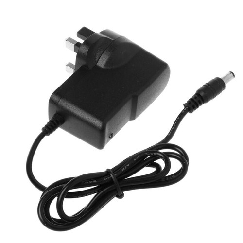 Alimentatore caricabatterie 12 V 1 A DC x10 adattatore alimentatore per telecamera a circuito chiuso striscia LED spina Regno Unito - Foto 7 di 10