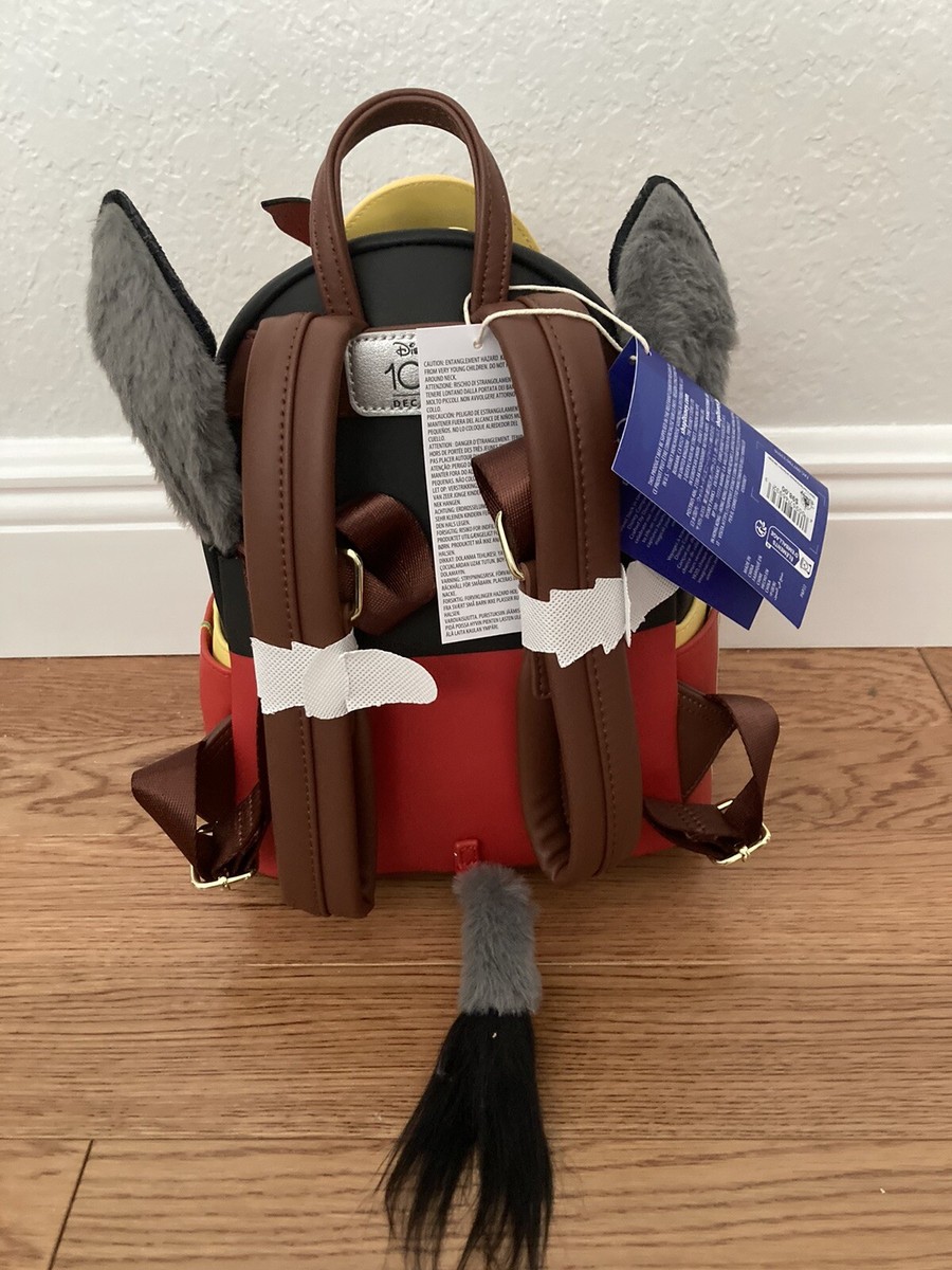 NWT! Loungefly Disney 100 Pinocchio Donkey Mini Backpack Disney Parks 100 Anniversary Pinocchio Donkey Loungefly Mini  main image 4