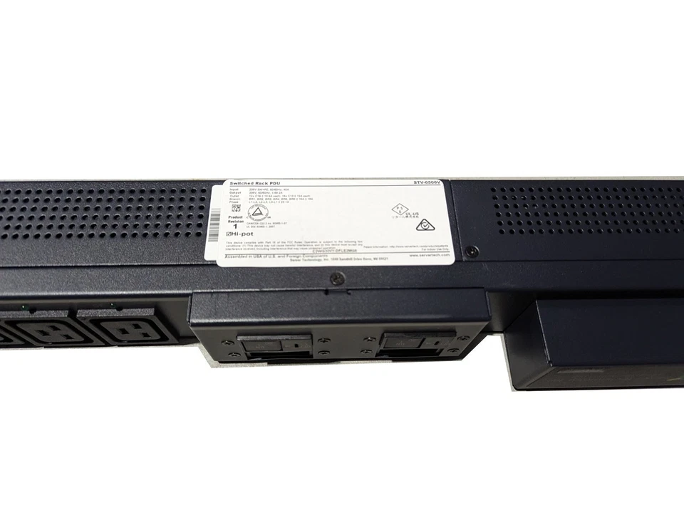 Server Technology STV-6506V PRO2 Switched POPS PDU 208V 50A 30-Outlets CS8365... - Image 4 of 4