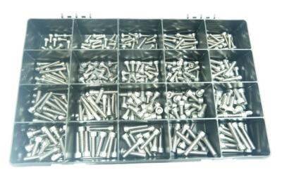 360 KIT SET M4 M5 M6 A2 Edelstahl Zylinderschrauben mit Innensechskant, Innensechskantschrauben