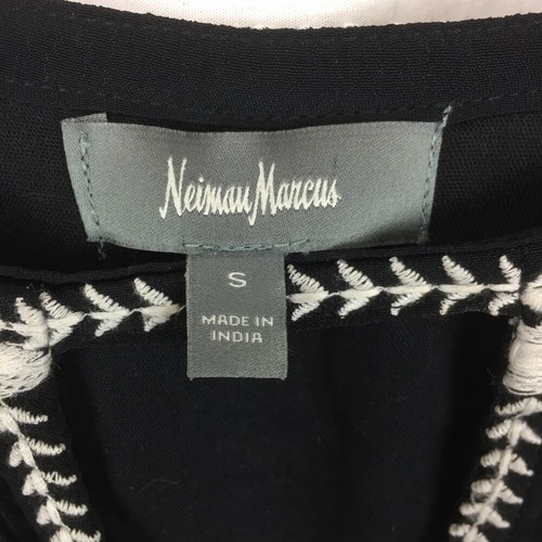 Whimseygoth Soft Girl Boho Hippie Neiman Marcus Sheer Black Top Bell Sleeves S - Picture 6 of 7
