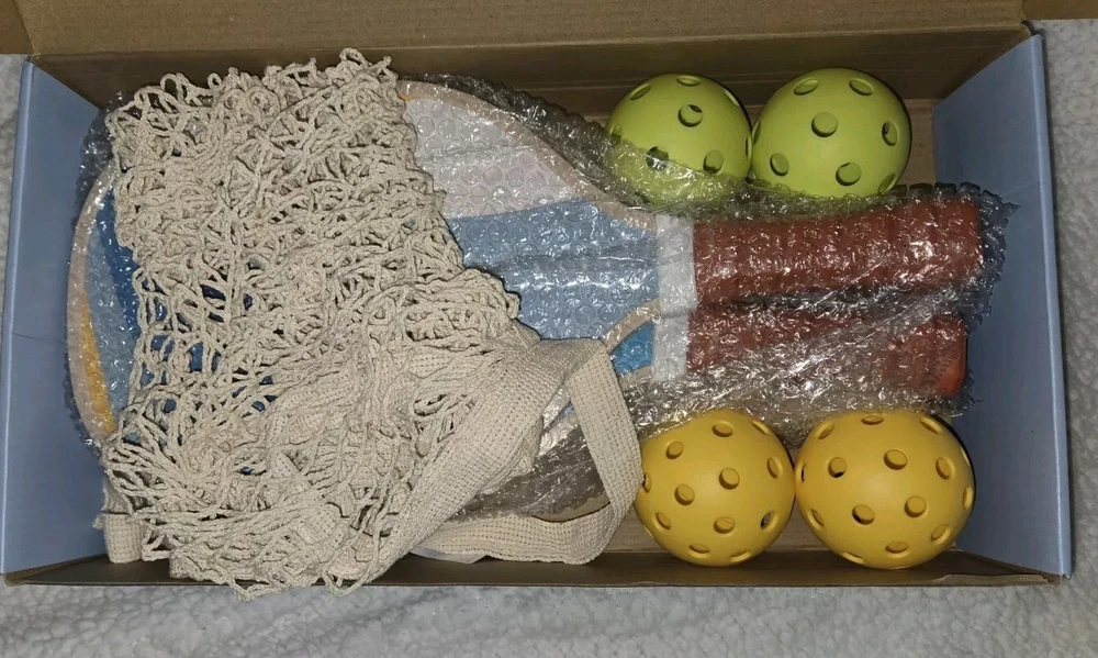 Pickleball 4 Paddles Set, USAPA Approved Fiberglass Surface Pickleball Set