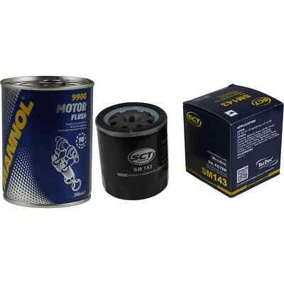 SCT Filtre À Huile SM 143 + Nettoyage Du Moteur Pour Ford Ecosport 1.1 1.0 - Photo 1/4