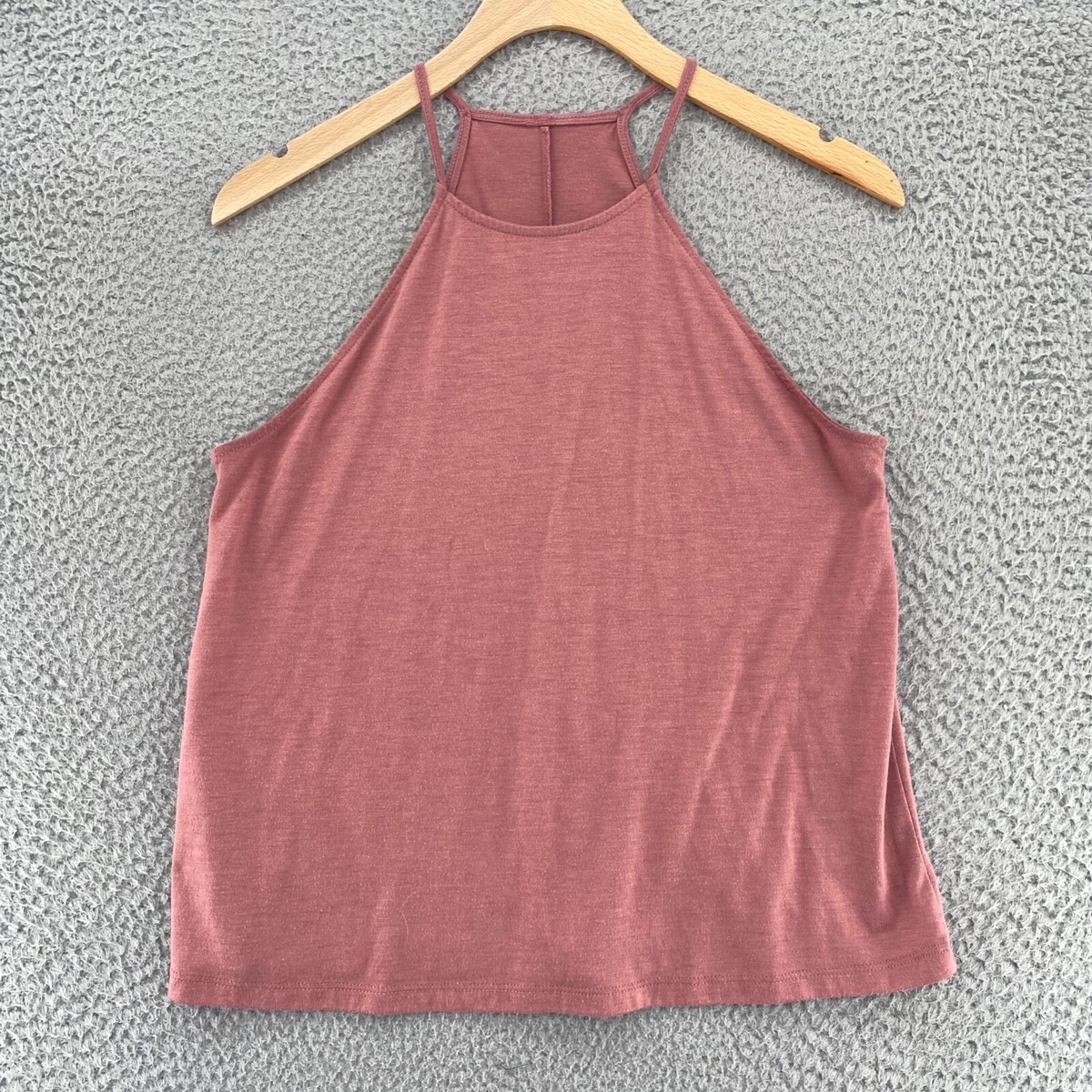 Bella Canvas CVG Top Womens Small Maeve Basic High Neck Flowy Tank  Activewear
