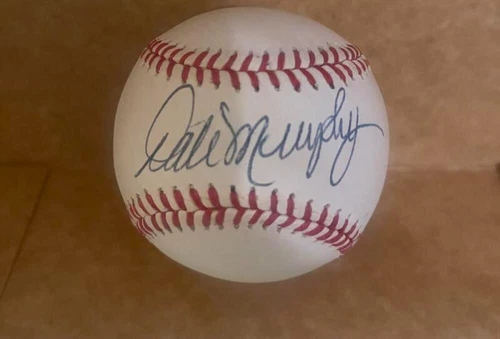 DALE MURPHY BRAVES SIGNED AUTOGRAPHED VINTAGE N.L. BASEBALL BECKETT AUTH