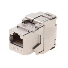 Cat6A RJ45 Network LAN 360 Degree Shielded Keystone Jack FTP Tool Less lot