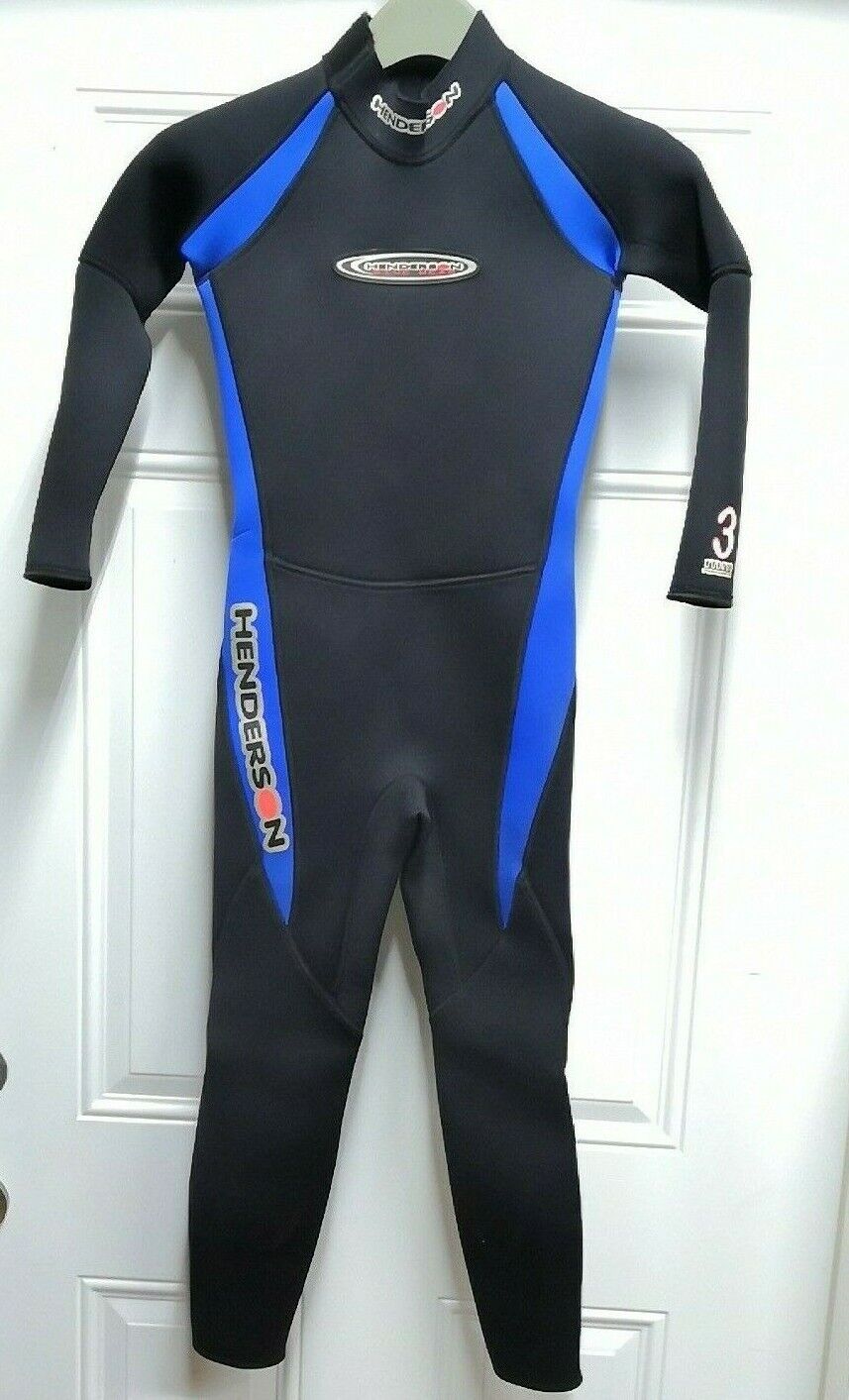 Henderson 3mm Youth Full Wet Suit Wetsuit Scuba Dive Size 10 3 m