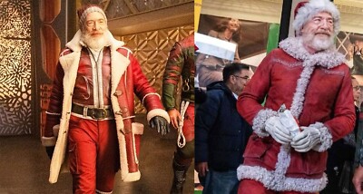 Malymoon ルージュレッドレザーサンタ シスルコラボ Red One J.K Simmons Santa Claus Red Coat