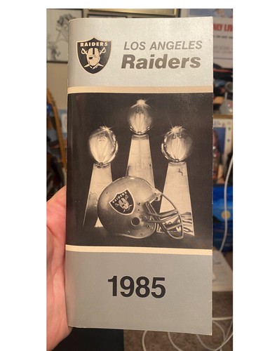 L.A. Raiders Media Guide...1985...Cool...Rare...