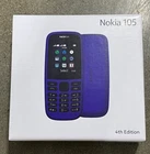 Nokia 105 (2019) Dual SIM, Black, Micro USB 2.0, 800 mAh, Lightweight & Stylish