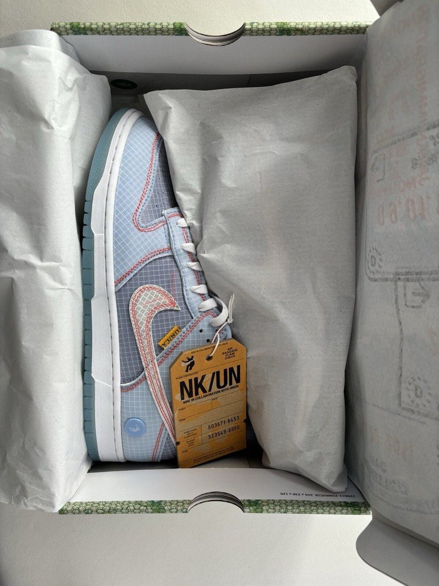 Size 10 Nike Dunk Low x Union LA Passport Pack Argon for sale