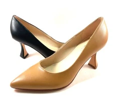 Nine West WhyNot Mid Flared Heel Pointed Toe Pumps Choose Sz/Color