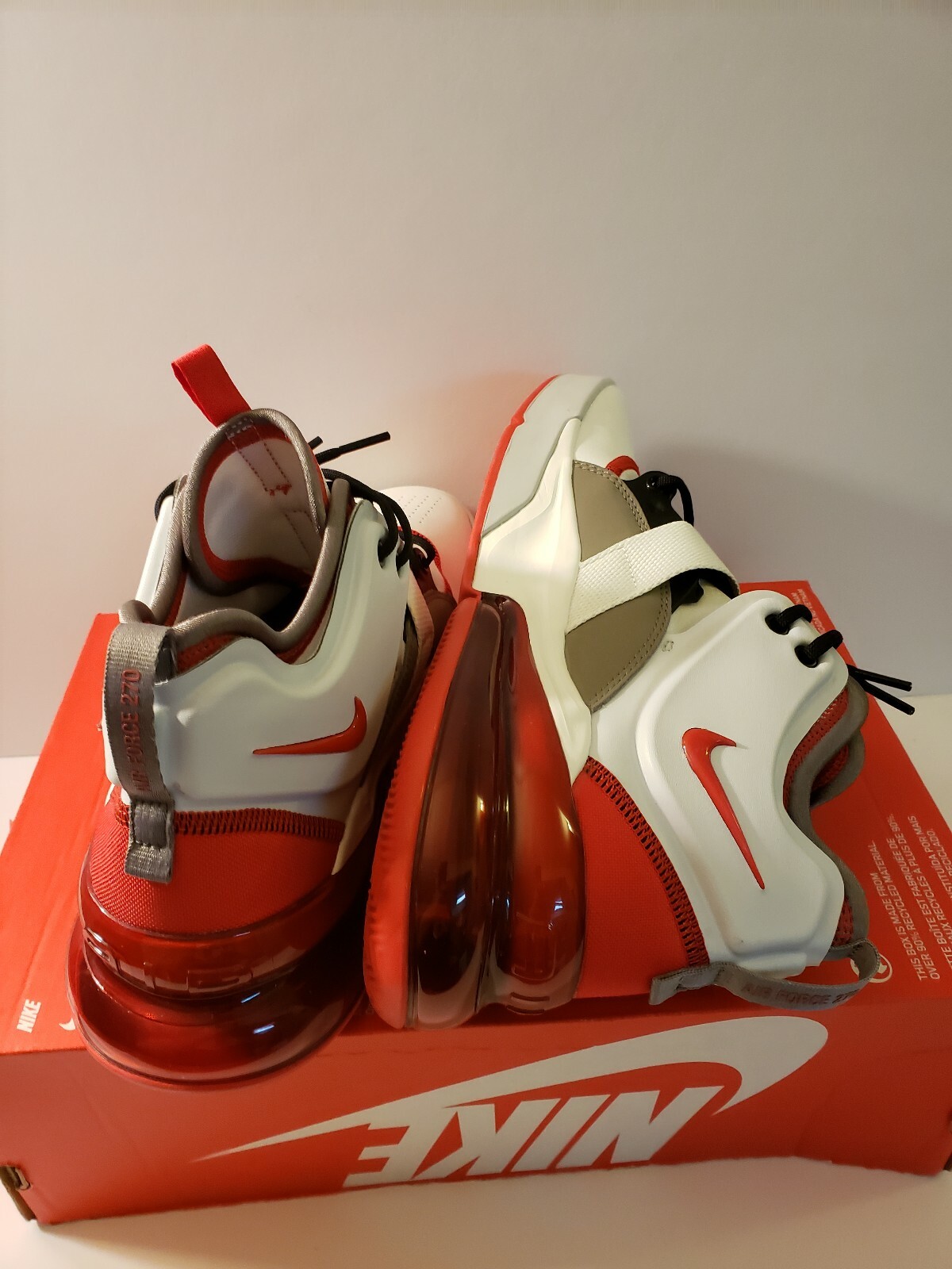 nike air force 270 white red